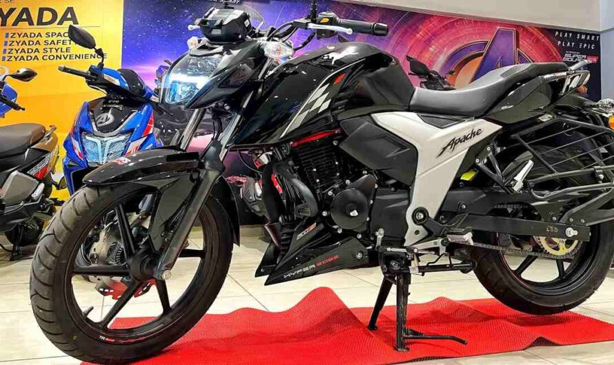 दमदार इंजन और डैशिंग लुक के साथ लांच हुई TVS की धाकड़ Apache RTR 160 बाइक, फीचर्स में सबसे बेस्ट 